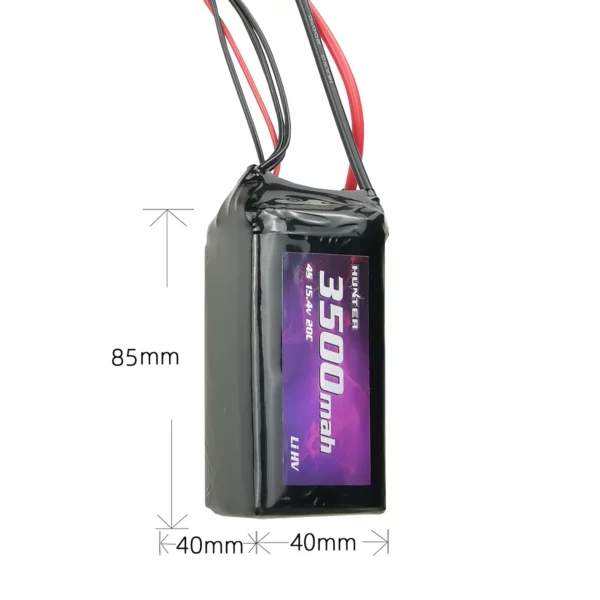 Hunter 4S HV 3500mAh 15.4V 20C LiHV Battery - Image 2