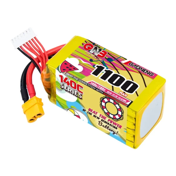 GAONENG GNB 6S 22.2V 1100mAh 140C XT60 LiPo Battery