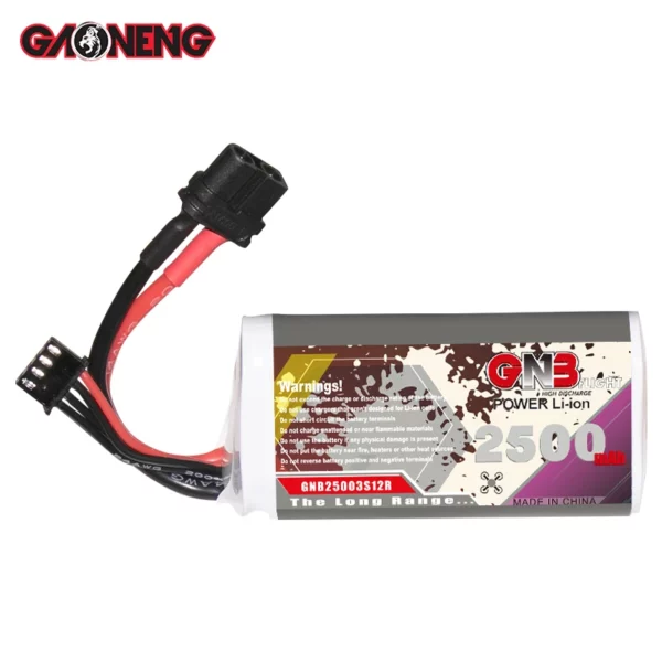 GAONENG GNB Li-ion 3S 11.1V 2500mAh 12C XT60 18650 Lithium Ion Li-ion Battery - Image 4