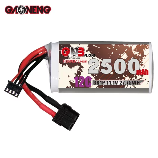 GAONENG GNB Li-ion 3S 11.1V 2500mAh 12C XT60 18650 Lithium Ion Li-ion Battery - Image 5