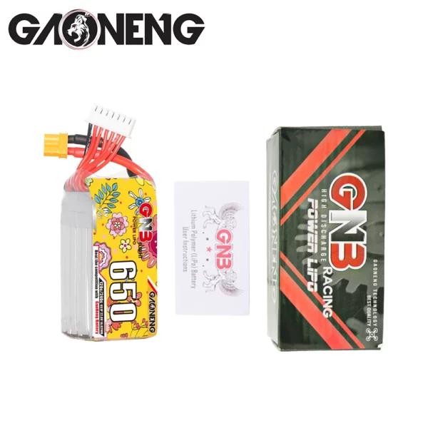 GAONENG GNB LiHV 6S 22.8V 650mAh 120C XT30 LiPo Battery - Image 5