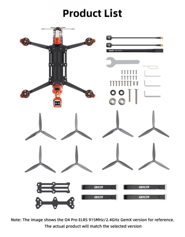 GEPRC MOZ7 V2 O4 Pro Long Range FPV Drone ELRS 915MHz/2.4G GemX - Image 4