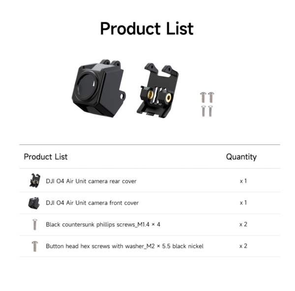 DJI O4 Air Unit Camera Module Housing Kit - Image 5