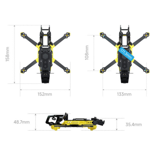 SpeedyBee Master3X Modular Frame 3-3.6 Inch - Obrázek 4