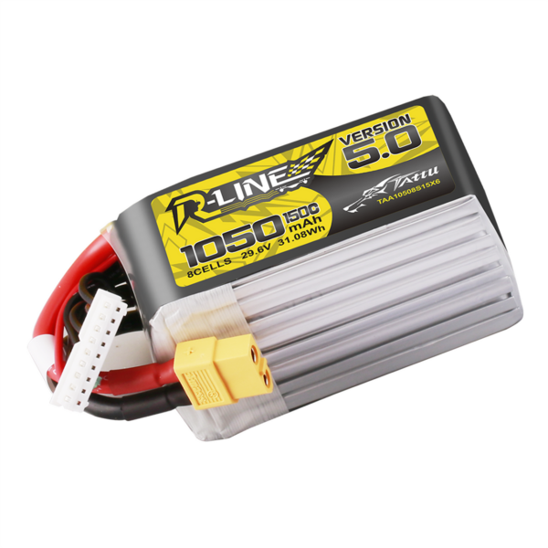 Tattu R-Line Version 5.0 1050mAh 29.6V 8S 150C Lipo XT60 - Obrázek 5