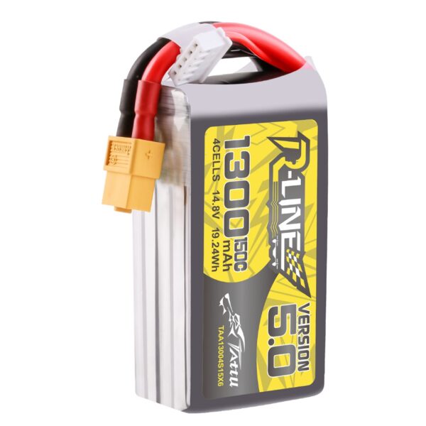 Tattu R-Line v5.0 1300mAh 14.8V 150C 4S Lipo XT60 - Obrázek 3