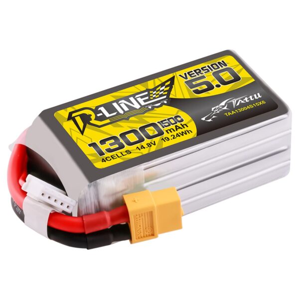 Tattu R-Line v5.0 1300mAh 14.8V 150C 4S Lipo XT60 - Obrázek 4