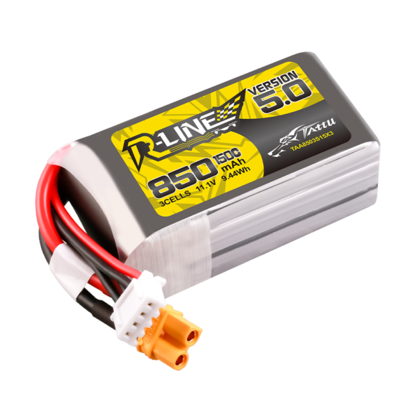 Tattu R-Line Version 5.0 850mAh 3S 11.1V 150C Lipo XT30U-F - Obrázek 5