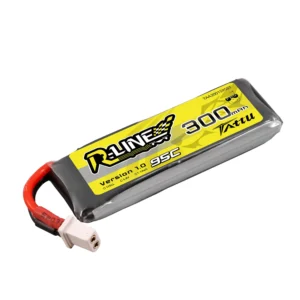 Tattu 300mAh 3.8V 95C 1S1P HV Lipo Battery Pack BT 2.0 1ks