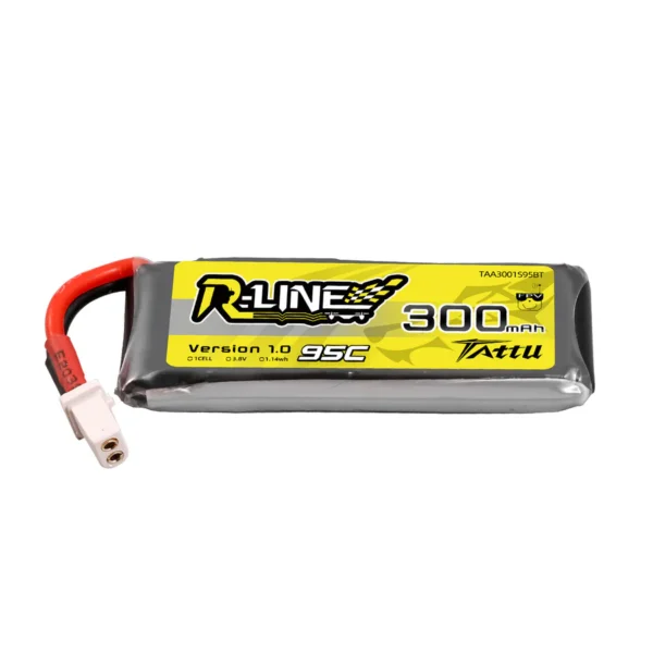 Tattu 300mAh 3.8V 95C 1S1P HV Lipo Battery Pack BT 2.0 1ks - Obrázek 2
