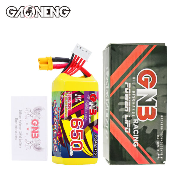 GAONENG GNB LiHV 4S 15.2V 650mAh 160C XT30 HV LiPo Battery - Obrázek 3