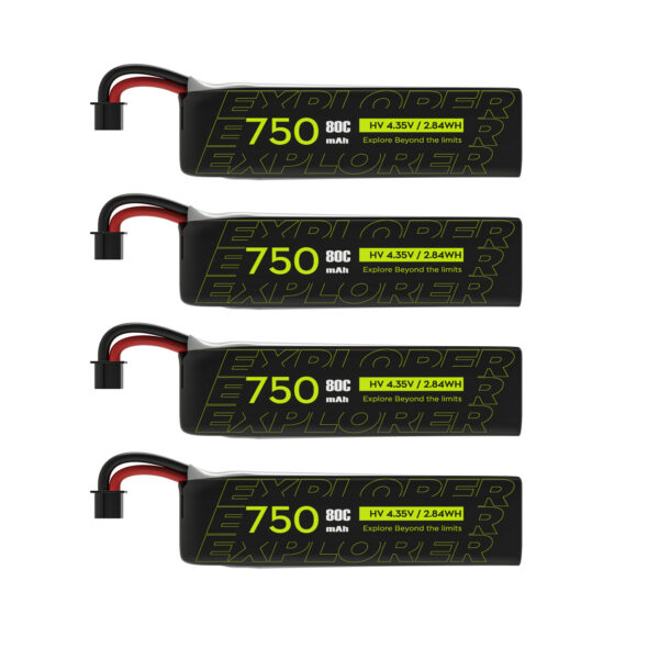 Baterie Flywoo LiHV Explorer 1S 750mAh V2 A30 konektor – 4ks