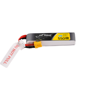 Tattu 550mAh 2S 95C 7.6V HV Lipo Battery Long Pack with XT30 Plug