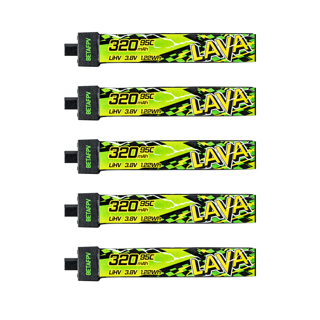 BETAFPV LAVA II 1S baterie 320/480/580mAh 95C
