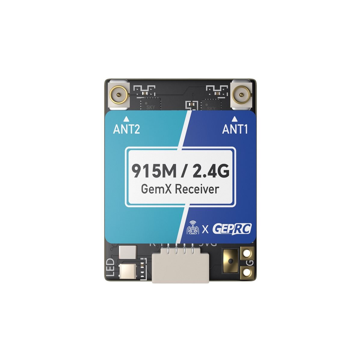 GEPRC ELRS 915M/2.4G Gemini Xrossband Receiver - Obrázek 2