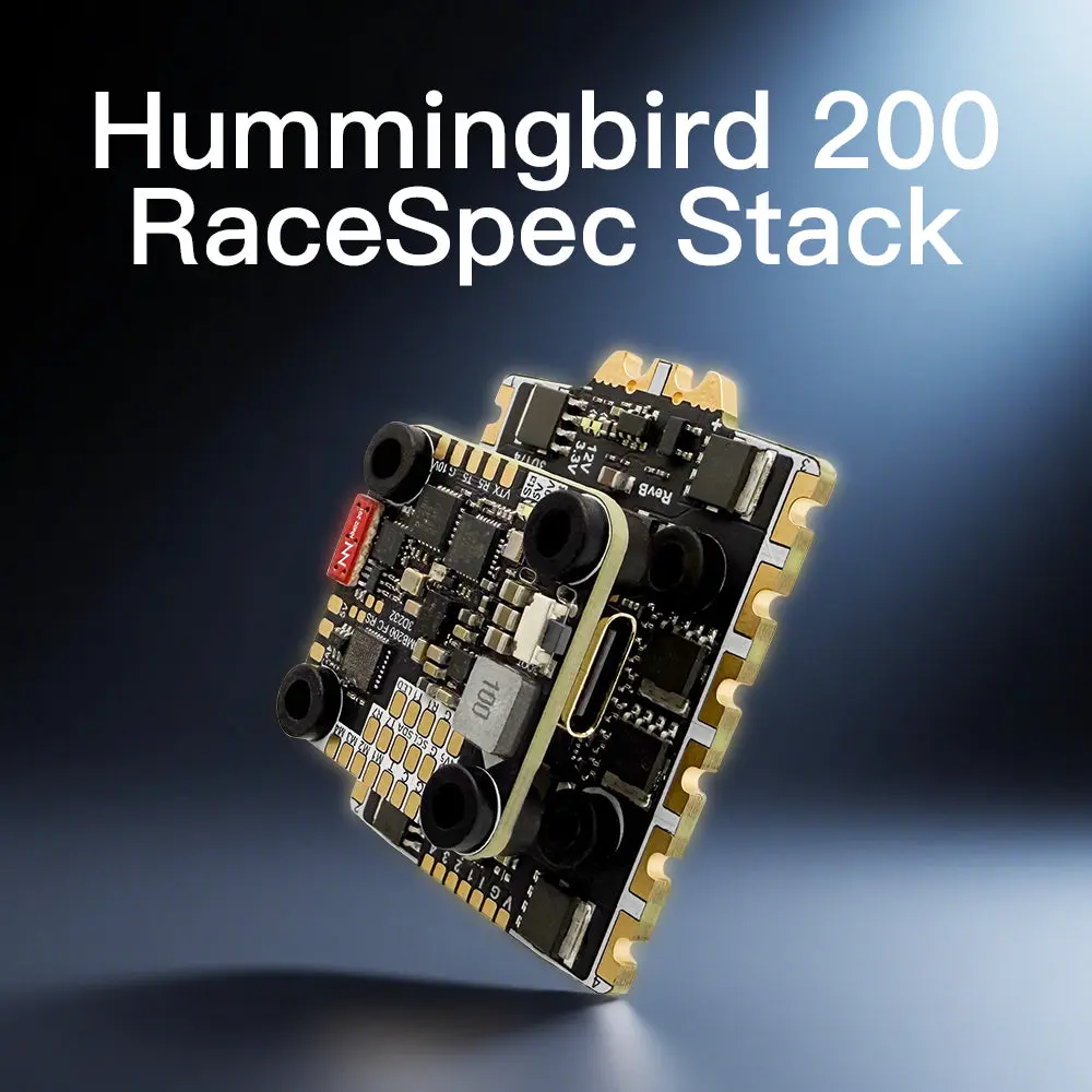 NewBeeDrone Hummingbird 200 RaceSpec Stack 20x20mm ELRS FC + 80A AM32 ESC