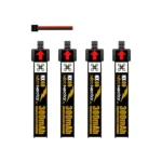 NewBeeDrone Nitro Nectar NX69 300mAh 1S 80C HV LiPo Battery 4x Batteries